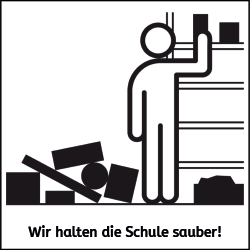 Wir halten die Schule sauber